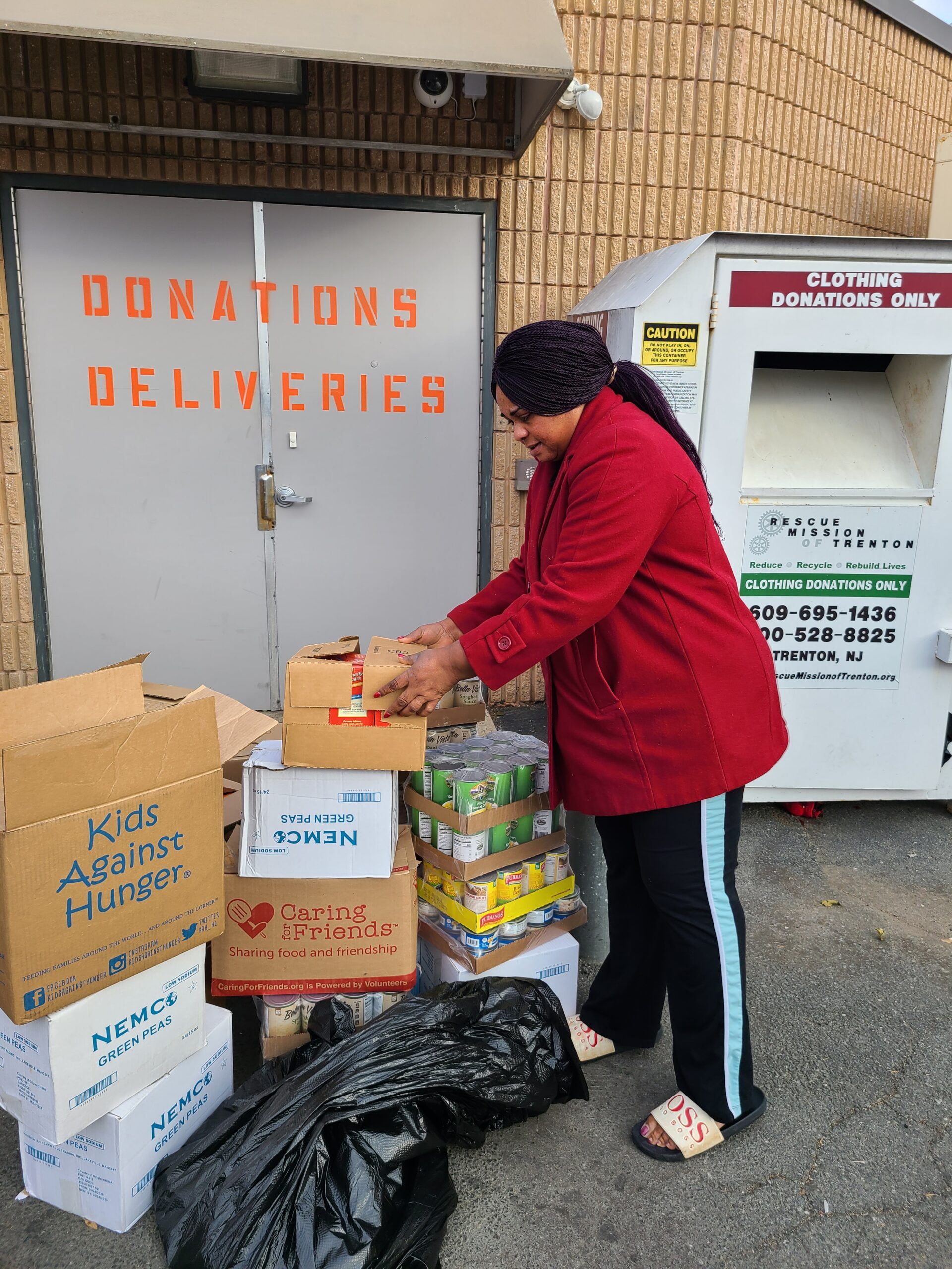 Bibles and Food Donations in Charity Care Homes