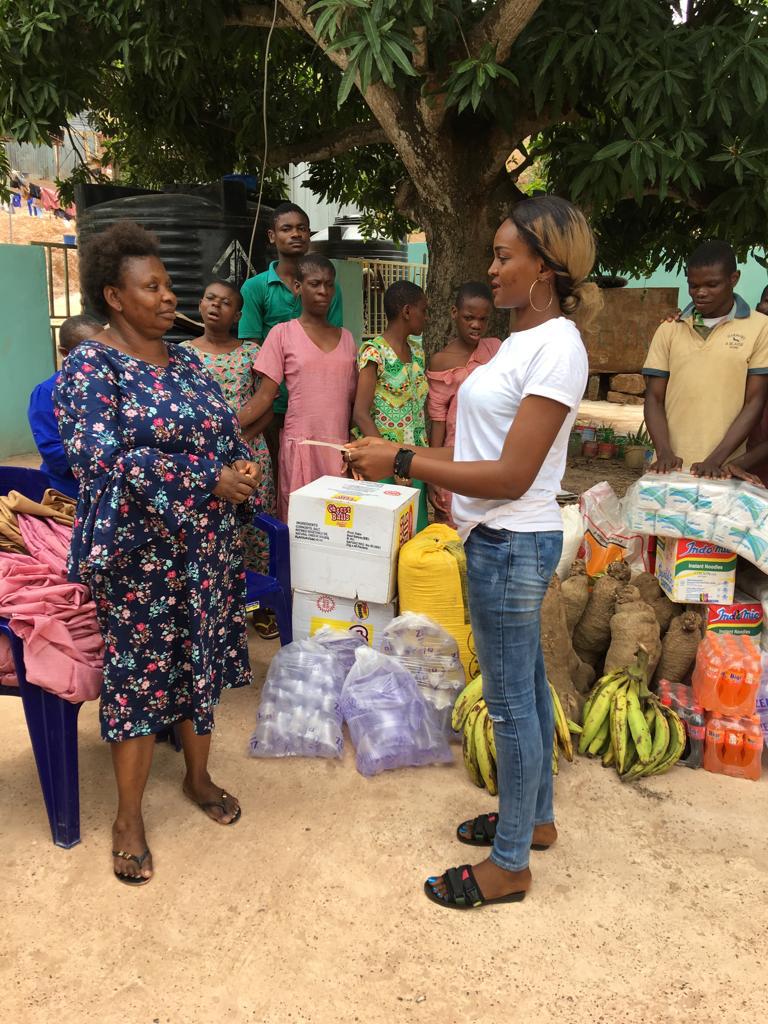 Sharing Food to the needies in Africa
